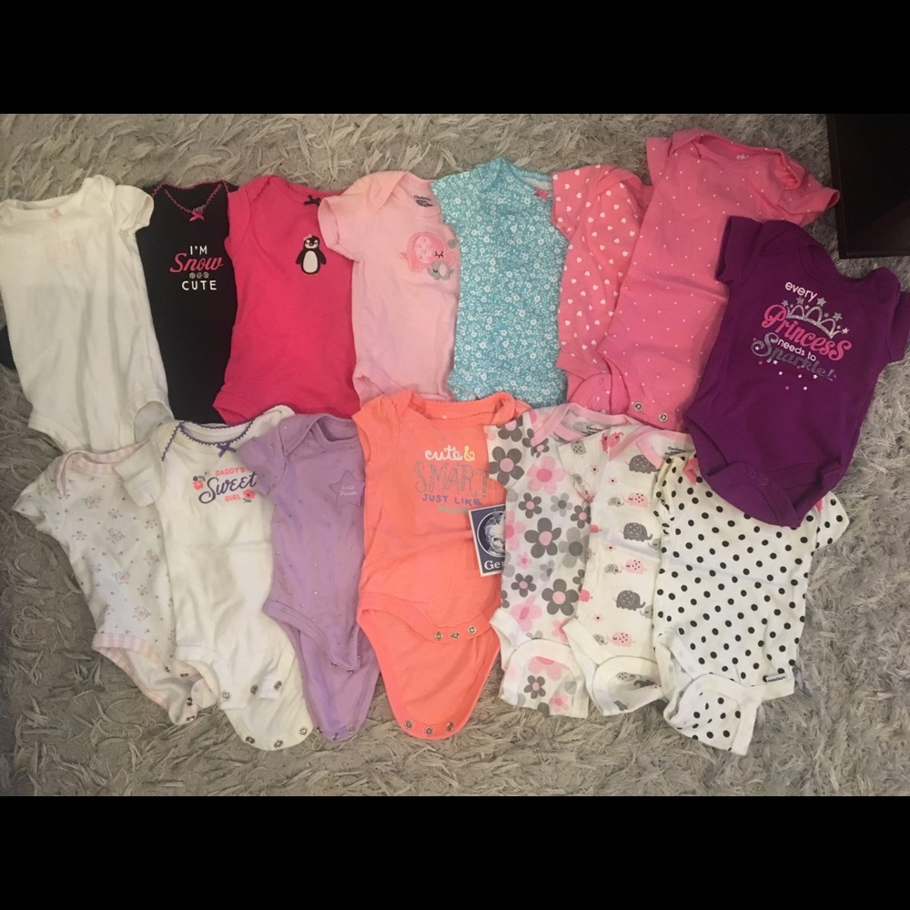 SOLD 24 piece newborn girls lot